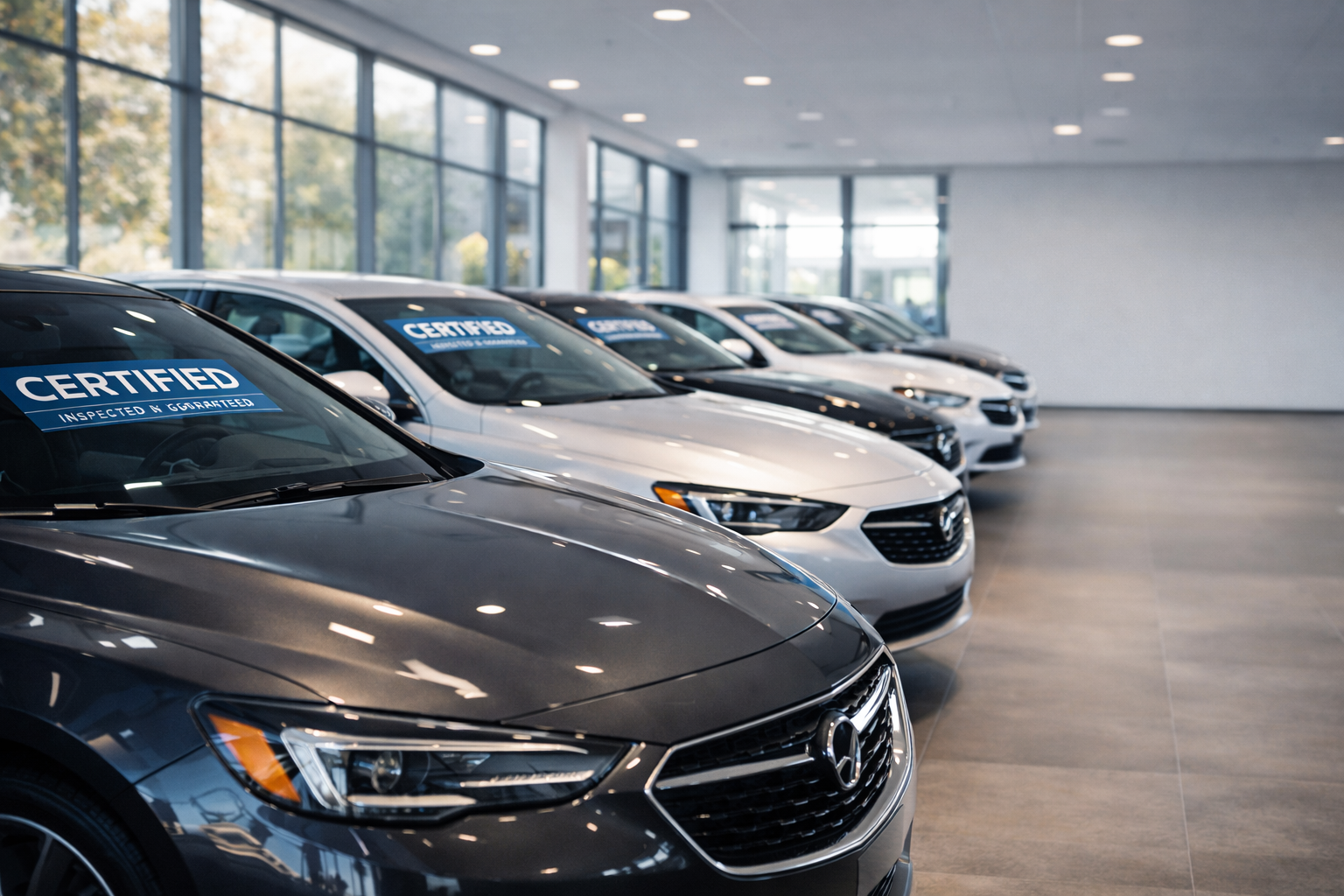 Coches-certificados-en-sala-de-exposicion en turin