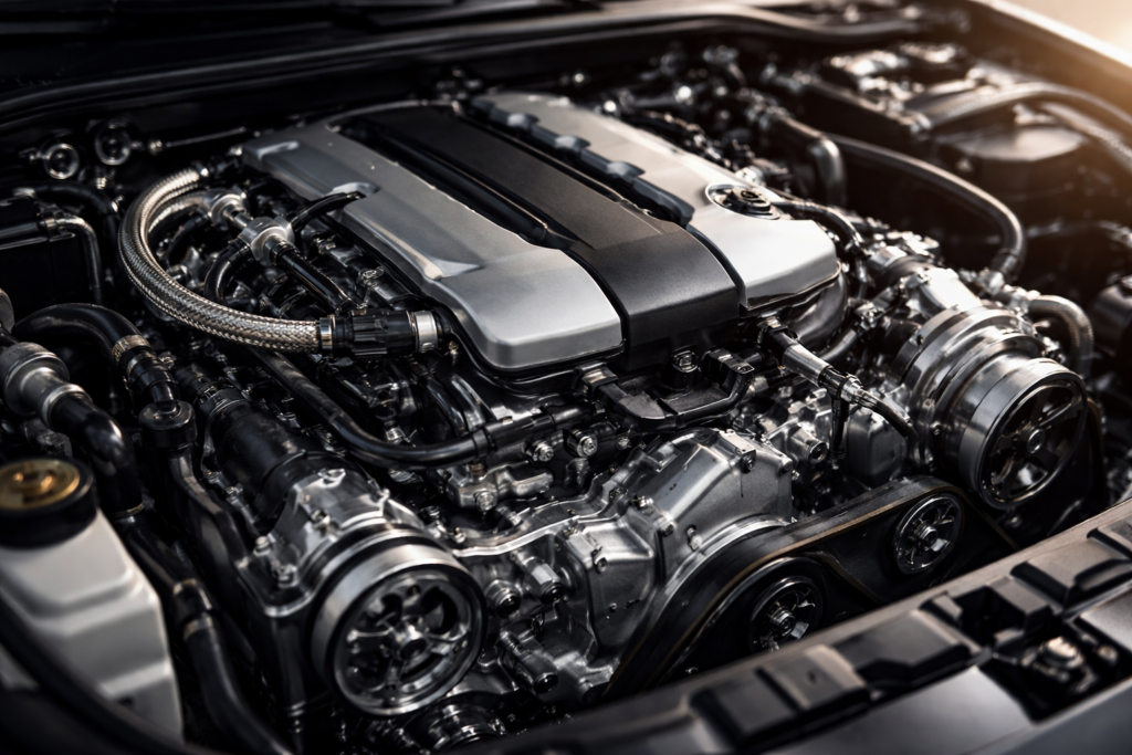 Detalles-de-motor-de-coche-moderno