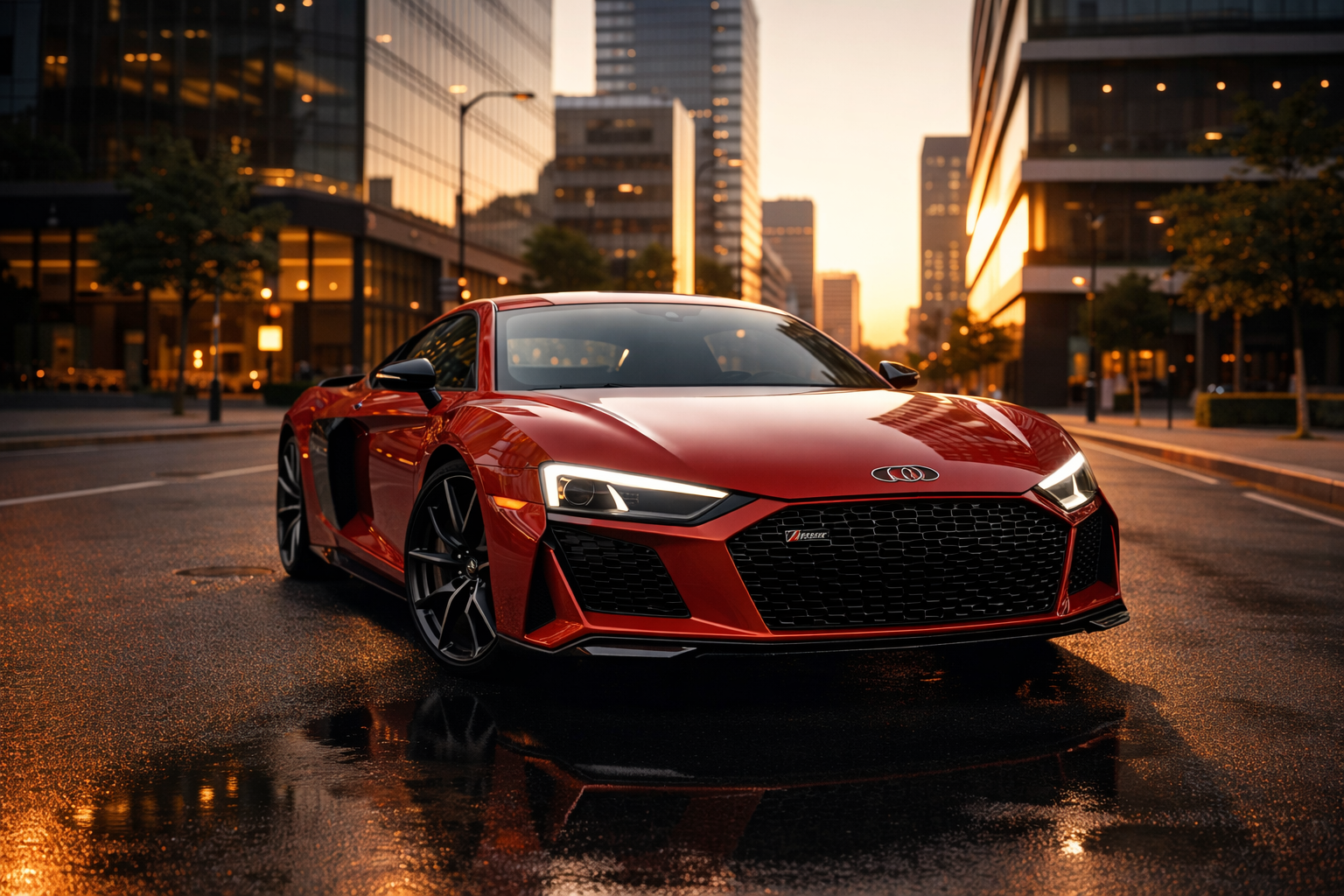 carro deportivo en entorno urbano en turin